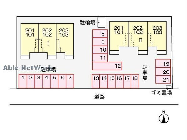 アウローラⅠ・Ⅱ（前橋市総社町総社）の物件外観写真